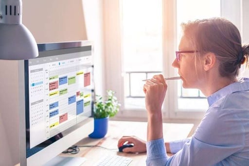 Person-using-calendar-on-computer-to-improve-time-management,-plan-appointments,-events,-tasks-and-meetings-efficiently,-improve-productivity,-organiz-Jul-17-2024-07-35-56-0243-PM